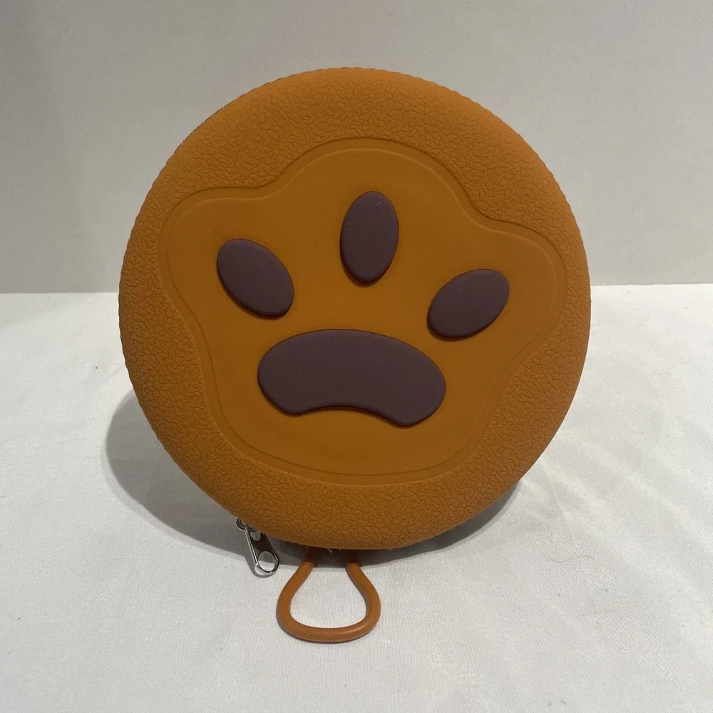 Alilang Portable‎ Foldable Pet Feeding Bowl, Double Collapsible Case
